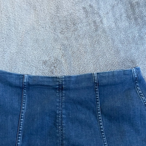 Free People Blue Denim Mini Skirt - Picture 3 of 6